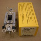 1 NIB HUBBELL HBL1201 1201 15A SINGLE POLE SWITCH BROWN