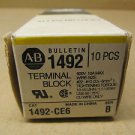 10 NIB ALLEN BRADLEY 1492-CE6 1492CE6 TERMINAL BLOCK 600V BOX OF 10