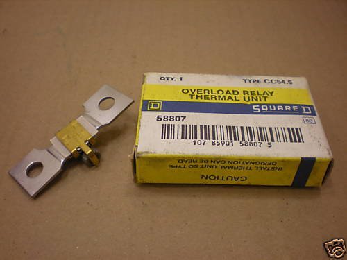 1 NIB SQUARE D CC54.5 OVERLOAD RELAY THERMAL UNIT CC 54.5 CC545