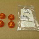4 NIB CUTLER HAMMER E22AE9 PLASTIC LENS AMBER LOT OF 4