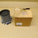 1 NIB STEEL CITY 68P NON METALLIC FLOOR BOX WITH CONCRETE CAP AND SIX HUB PLUGS