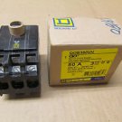 1 NIB SQUARE D QOB QOB380VH 80 AMP 3 POLE 240 VAC CIRCUIT BREAKER 80A 3P 240V