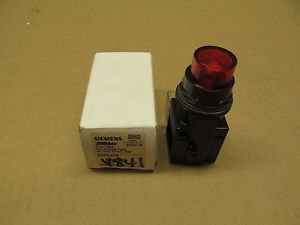 1 NIB SIEMENS 52PX4D2 PILOT LIGHT FULL VOLTAGE 24V AC/DC RED NEMA 4X
