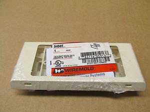1 NIB WIREMOLD 5450T TWIN SNAP DEVICE MOUNTING BRACKET AND TRIM RING IVORY