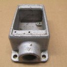 1 NEW CROUSE HINDS FS2 3/4" SHALLOW SINGLE GANG BOX EQUALS OZ GEDNEY FS175
