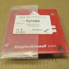 1 NIB SPACE AGE ELECTRONICS YJ1263 SIMX IAM PLATE 4" SQUARE RED
