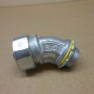1 NEW CROUSE HINDS LT-7545 LT7545 3/4" LIQUIDTIGHT CONNECTOR 45 DEGREE = 4Q-475