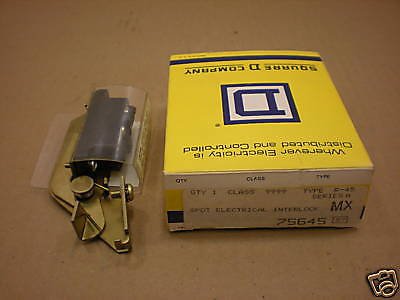 1 NIB SQUARE D 9999 R-45 SPDT ELECTRICAL INTERLOCK 9999-R45 9999R45 SERIES A