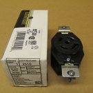 1 NIB LEVITON 2510 LOCKING RECEPTACLE 20 AMP 120/208V BLACK NEMA L21-20 3 PHASE