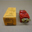 1 NIB HUBBELL 5362R HBL5362R RECEPTACLE NEMA 5-20R 2 POLE 3 WIRE 20A 125V RED
