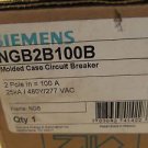 1 NIB SIEMENS NGB2B100B NGB NGB2B100 CIRCUIT BREAKER 2P 25A 600V 25 AMP W/ LUGS