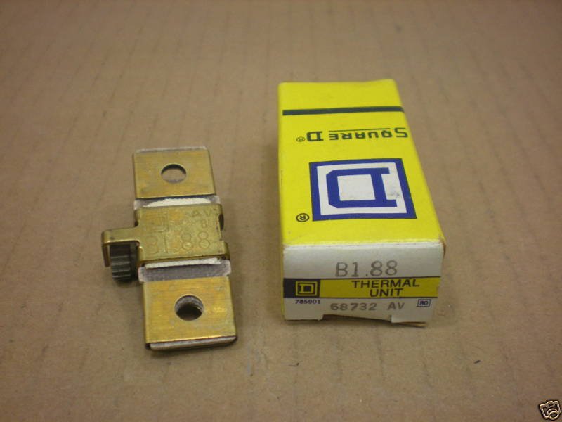 1 NIB SQUARE D B1.88 B 1.88 OVERLOAD RELAY THERMAL UNIT