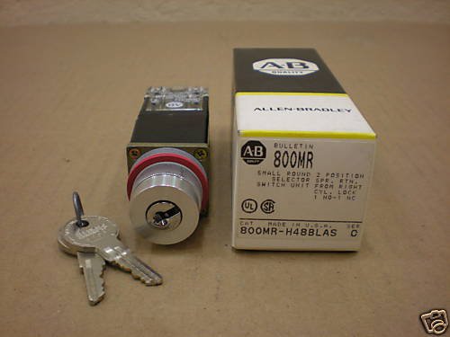 1 NIB ALLEN BRADLEY 800MR-H48BLAS SELECTOR SWITCH 800MRH48BLAS 2 POSITION SER C
