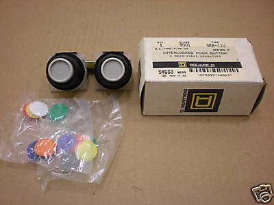 1 NIB SQUARE D 9001 SKR-11U INTERLOCKED PUSHBUTTON 9001-SKR11U 9001SKR11U SER H
