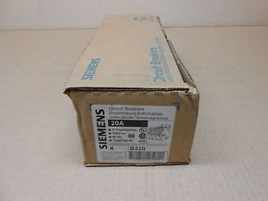 4 NIB SIEMENS BL B320 CIRCUIT BREAKER 3 POLE 20 AMP 240V 20A 240 VAC BOX OF 4