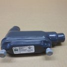 1 NEW PERMA-COTE LB50 1/2" PVC COATED CONDUIT BODY FORM 8 = LB18-G PRHLB18