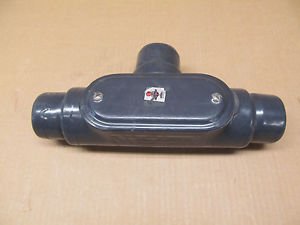 1 NEW ROB ROY PLASTI-BOND PRT67 2" PVC CONDUIT BODY T STYLE FORM 7 = OCAL TB67-G