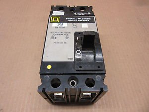 1 SQUARE D FAL FAL22020 20A AMP 2P POLE 240V VAC CIRCUIT BREAKER GRAY LABEL
