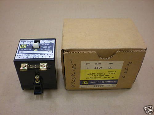 1 NIB SQUARE D 8501-LL MECHANICAL LATCH ATTACHMENT 120V 8501LL