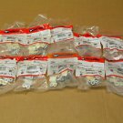 LOT OF 100 WIREMOLD V504 STL STRAP 500 IVORY 10 BAGS OF QUANTITY 10 TOTAL OF 100