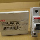 1 NIB ABB S281-K0.75 MCB CIRCUIT BREAKER S280 1P 0.75A 0.75 AMP 277VAC S281K0.75