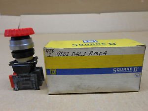 1 NIB SQUARE D 9001-D4C1RM04 9001D4C1RM04 RED PUSHBUTTON
