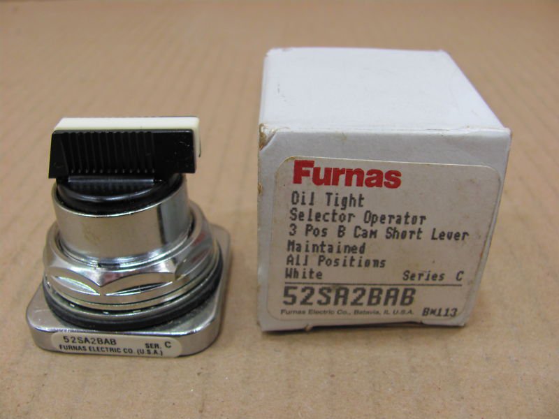 1 NIB FURNAS 52SA2BAB OILTIGHT SELECTOR SWITCH