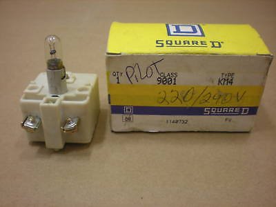 1 NIB SQUARE D 9001 KM4 9001KM4 PILOT LIGHT MODULE 220-240 VOLT SERIES G