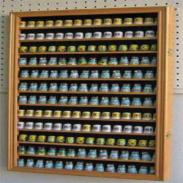 180 Thimble Display Case Wall Cabinet Shadow Box, with glass door, TC10-OA