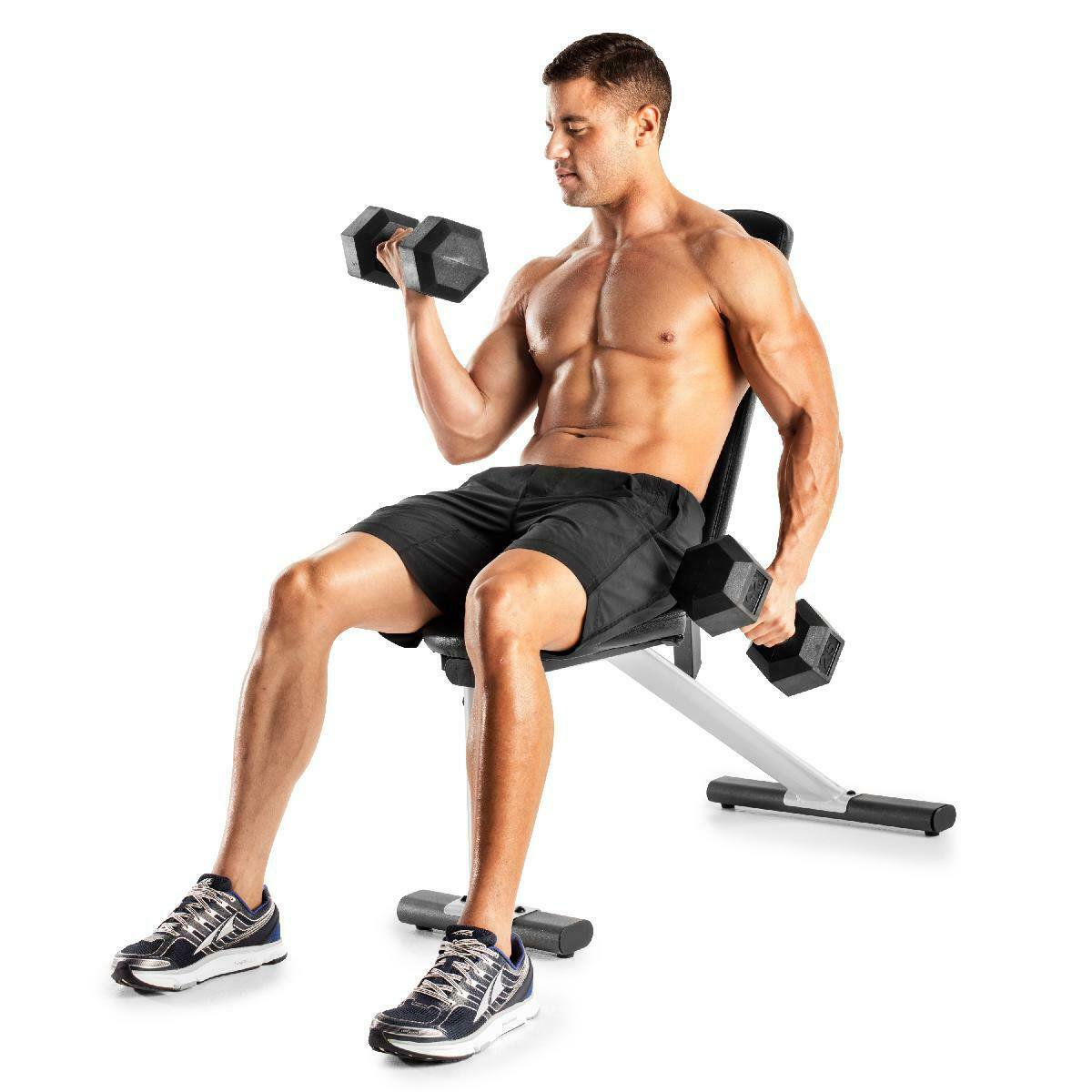 Weider XR 6.0 Adjustable Utility Bench with 6 Positions and Exercise Chart