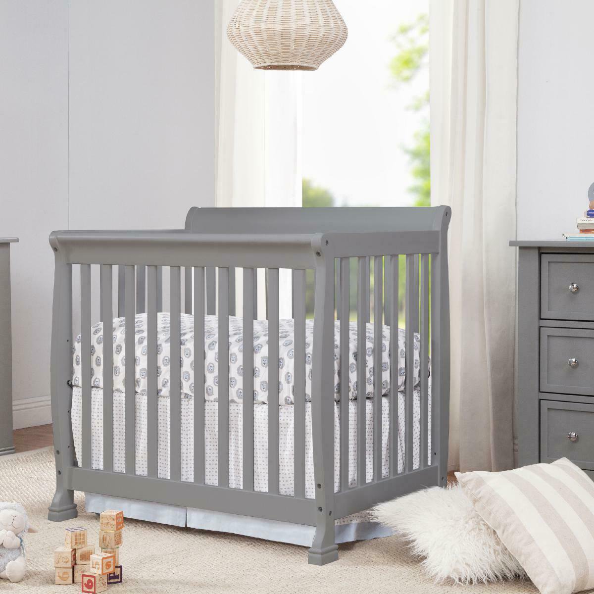 Davinci Kalani 4In1 Convertible Mini Crib, Gray