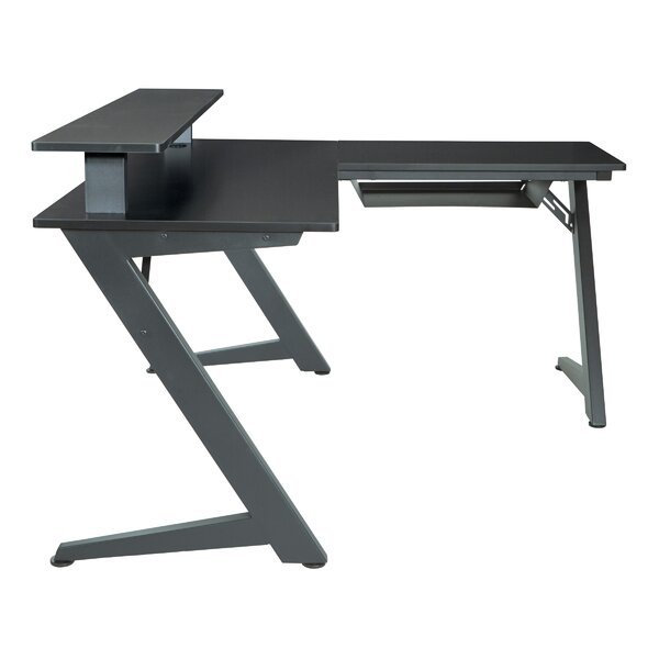 Amold LShape Gaming Desk With Hutch