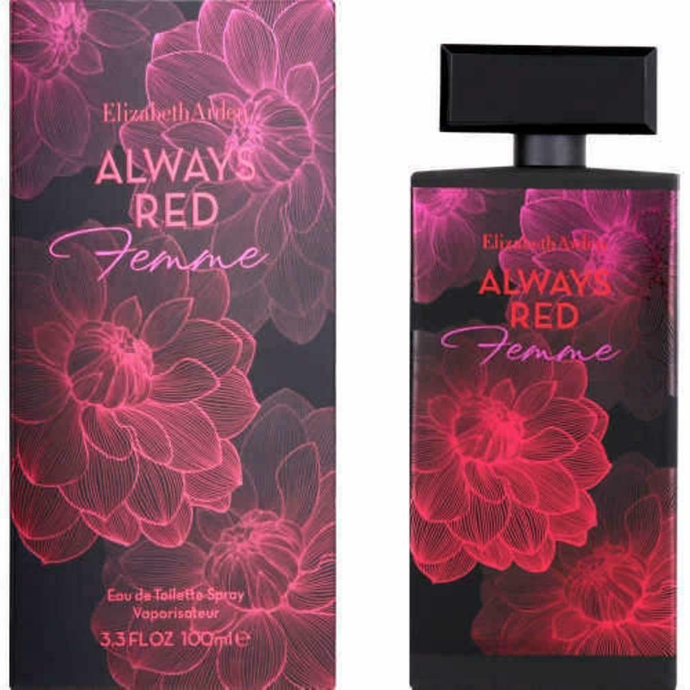 ALWAYS RED FEMME by Elizabeth Arden 3.4 oz EDT Perfume For Women New in Box