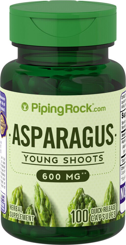 Piping Rock Asparagus 600 mg 100 Quick Release Capsules