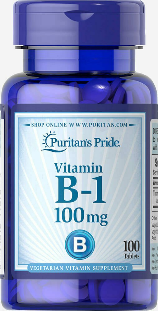 Puritan's Pride Vitamin B-1 100 mg - 100 Tablets