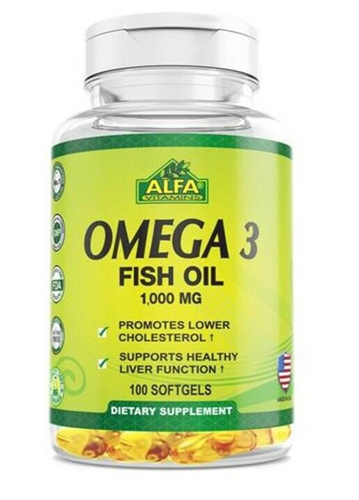 Omega 3 1000mg (XL BOTTLE) 100 Anti Inflammatory,Joint Relief