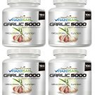 Garlic Oil 5000 4 X 100 Rapid gels Cholesterol Cardio Health Fresh Pills organic
