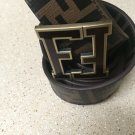 FENDI - BLACK BELT MADE OF GENUINE LEATHER (SIZES 32-40)