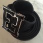 FENDI - BLACK BELT MADE OF GENUINE LEATHER (SIZES 32-40)