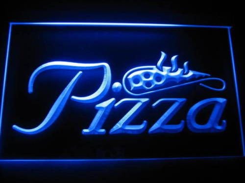 Pizza Logo Beer Pub Store Light Sign Neon