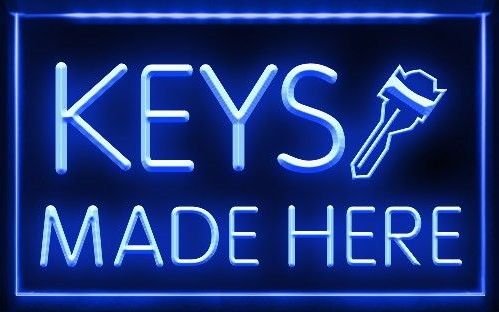 Keys Made Here Locksmiths LED Light Sign Bar Beer Pub Store