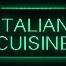 Italian Cuisine Cafe Restaurant LED Light Sign Bar Beer Pub Store