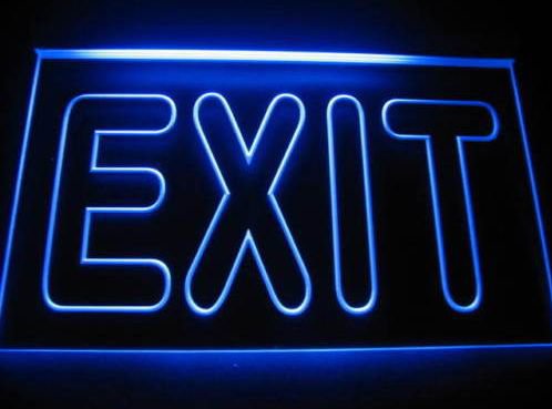 Exit Logo Beer Bar Pub Store Light Sign Neon