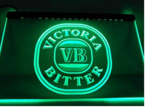 Victoria Bitter VB Logo bar Beer pub club 3d signs LED Neon Sign man cave