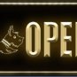OPEN Scottie Dog Shop Pet LED Light Sign Bar Beer Pub Store
