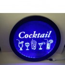 Cocktail RGB led MultiColor wireless control beer bar pub club neon light sign