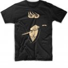 Black Men Tshirt KUNOICHI ninja japanese Black Tshirt For Men