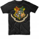 Black Men Tshirt Hufflepuff Titilandus School Wizards Black Tshirt For Men