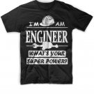 Black Men Tshirt I'm An Engineer Whats Your Super Power Black Tshirt For Men