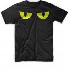 Black Men Tshirt Spooky Eyes Yellow Spooky Eyes Black Tshirt For Men